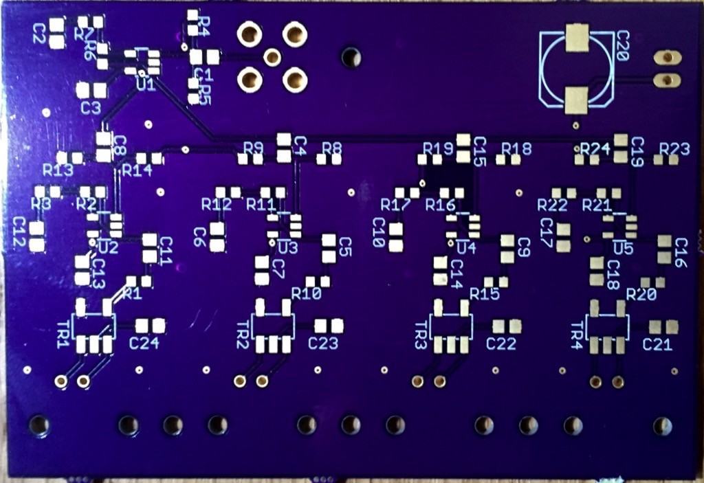 PCB for my amplifier made by OSH Park